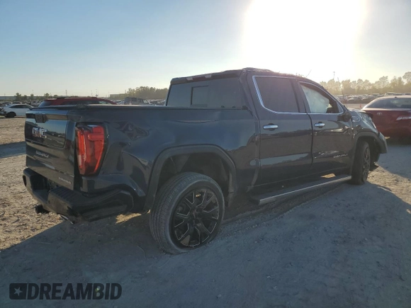 2022 GMC Sierra 1500 Limited Denali with VIN 1GTU9FEL5NZ227104, listed as a Copart auction lot 80466874 with 0 mi miles and Salvage Title. Bid and sale history available at carsss.com. Image 3.