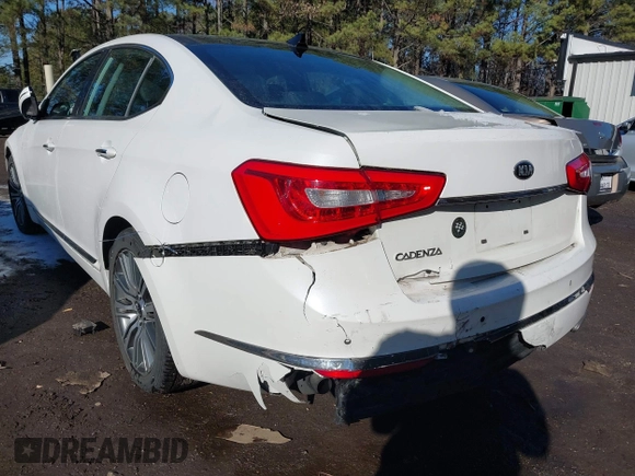 2015 Kia Cadenza Premium with VIN KNALN4D78F5180348, listed as a IAAI auction lot 41307129 with 61,924 mi miles. Bid and sale history available at carsss.com. Image 6.