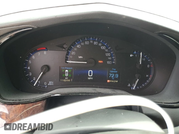2015 Cadillac CTS Luxury AWD with VIN 1G6AX5SX6F0115950, listed as a Copart auction lot 54502195 with 118,256 mi miles and Salvage title. Bid and sale history available at DreamBid. Image 9.