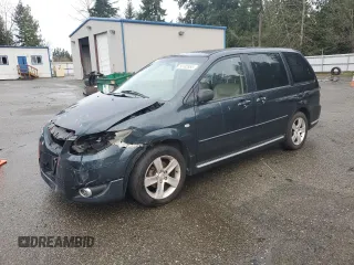 2004 Mazda MPV ES with VIN JM3LW28J340507346, listed as a Copart auction lot 50135955 with 180,036 mi miles and Salvage Title. Bid and sale history available at carsss.com. Image 1.
