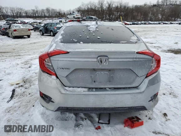 2017 Honda Civic Sedan EX-L with VIN 19XFC1F71HE015752, listed as a Copart auction lot 82538963 with 0 mi miles and Non Repairable. Bid and sale history available at carsss.com. Image 6.