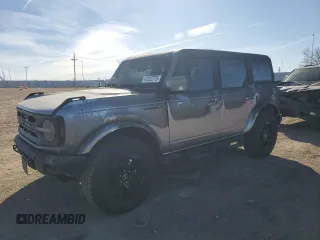 2022 Ford Bronco with VIN 1FMEE5DP5NLB21927, listed as a Copart auction lot 47222775 with 25,099 mi miles and Salvage Title. Bid and sale history available at carsss.com. Image 1.
