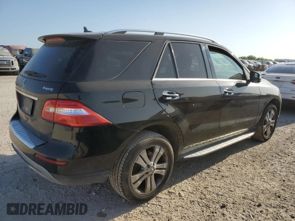 2015 Mercedes-Benz M 350 with VIN 4JGDA5HB7FA591878, listed as a Copart auction lot 52969125 with 176,560 mi miles and Salvage title. Bid and sale history available at DreamBid. Image 3.
