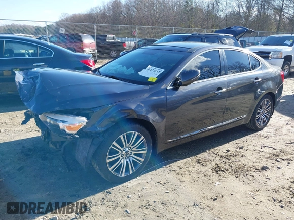 2015 Kia Cadenza Premium with VIN KNALN4D73F5180273, listed as a IAAI auction lot 41222537 with 127,348 mi miles. Bid and sale history available at carsss.com. Image 18.
