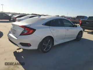 2021 Honda Civic Sedan EX with VIN 2HGFC1F36MH703582, listed as a Copart auction lot 47260765 with 33,673 mi miles and Salvage Title. Bid and sale history available at carsss.com. Image 3.