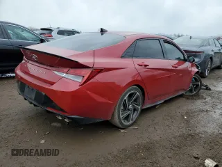 2023 Hyundai Elantra N Line z VIN KMHLR4AF9PU498016, wystawiony jako Copart lot #52012365 z przebiegiem 20 521 mil mil oraz Szkoda całkowita • Salvage title. Historia ofert i sprzedaży dostępna na DreamBid. Obrazek 3.