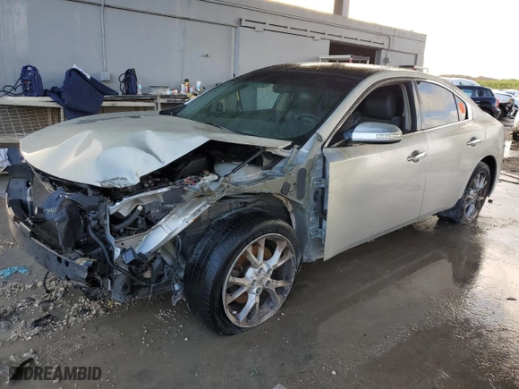 2014 Nissan Maxima 3.5 SV w/Sport Pkg with VIN 1N4AA5AP8EC908511, listed as a Copart auction lot 76846724 with 132,085 mi miles and Salvage Title. Bid and sale history available at carsss.com. Image 1.