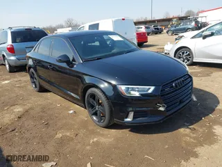 2018 Audi A3 Sedan Premium with VIN WAUB8GFF8J1022942, listed as a IAAI auction lot 41779591 with 61,794 mi miles. Bid and sale history available at carsss.com. Image 1.