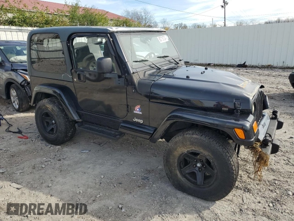 2003 Jeep Wrangler X with VIN 1J4FA39S93P366008, listed as a Copart auction lot 80715724 with 97,514 mi miles and Salvage Title. Bid and sale history available at carsss.com. Image 4.