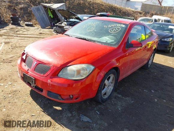2009 Pontiac G5 with VIN 1G2AS18H597259638, listed as a IAAI auction lot 41687456 with 101,688 mi miles. Bid and sale history available at carsss.com. Image 17.