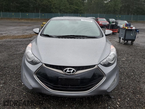 2013 Hyundai Elantra Coupe SE with VIN KMHDH6AE9DU013525, listed as a Copart auction lot 43639555 with 0 mi miles and Salvage Title. Bid and sale history available at carsss.com. Image 5.
