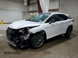 2021 Lexus RX 350 F Sport with VIN 2T2YZMDA4MC262310, listed as a Copart auction lot 56948985 with 19,366 mi miles and Salvage title. Bid and sale history available at DreamBid. Image 1.