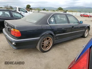 2000 BMW 7 Series 740iL with VIN WBAGH8340YDP12367, listed as a Copart auction lot 49582164 with 177,882 mi miles and Salvage Title. Bid and sale history available at carsss.com. Image 3.