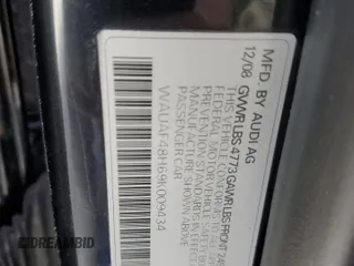 2009 Audi A4 2.0T z VIN WAUAF48H69K009434, wystawiony jako Copart lot #77838494 z przebiegiem 82 202 mil mil oraz Nie do naprawy • Non repairable. Historia ofert i sprzedaży dostępna na DreamBid. Obrazek 12.