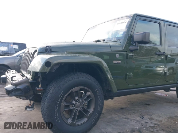 2016 Jeep Wrangler Unlimited Sahara with VIN 1C4BJWEGXGL249638, listed as a IAAI auction lot 41090024 with 98,345 mi miles and . Bid and sale history available at DreamBid. Image 18.