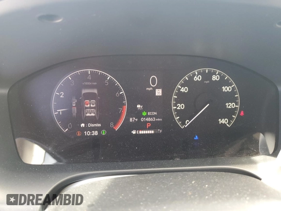 2023 Honda HR-V LX with VIN 3CZRZ2H34PM749084, listed as a Copart auction lot 62288875 with 14,863 mi miles and Salvage title. Bid and sale history available at DreamBid. Image 9.