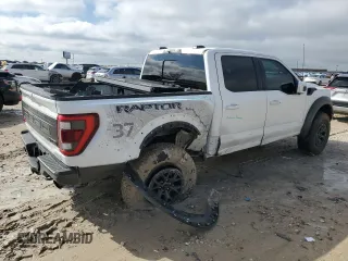 2022 Ford F-150 Raptor with VIN 1FTFW1RG3NFB73689, listed as a Copart auction lot 43448355 with 40,406 mi miles and Salvage Title. Bid and sale history available at carsss.com. Image 3.