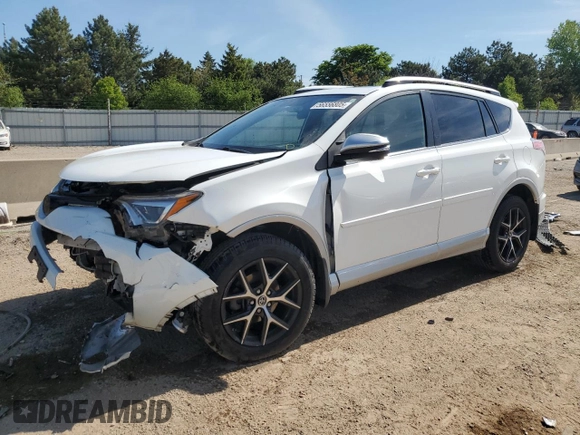 2016 Toyota RAV4 SE with VIN JTMJFREV3GJ054196, listed as a Copart auction lot 56556805 with 130,104 mi miles and Salvage title. Bid and sale history available at DreamBid. Image 1.