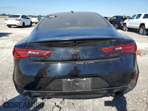 2018 Infiniti Q60 Luxe with VIN JN1EV7EK7JM343265, listed as a Copart auction lot 49832355 with 48,382 mi miles and Non Repairable. Bid and sale history available at carsss.com. Image 6.