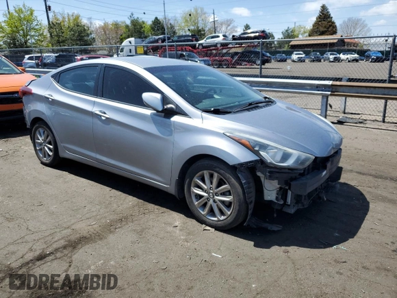2015 Hyundai Elantra SE with VIN 5NPDH4AE1FH557037, listed as a Copart auction lot 53345894 with 118,029 mi miles and Non repairable. Bid and sale history available at DreamBid. Image 4.