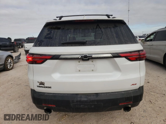 2023 Chevrolet Traverse RS with VIN 1GNERJKW4PJ261114, listed as a Copart auction lot 89275585 with 33,957 mi miles and Salvage Title. Bid and sale history available at carsss.com. Image 6.