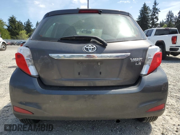 2013 Toyota Yaris L with VIN JTDKTUD37DD559264, listed as a Copart auction lot 56014625 with 179,321 mi miles and Salvage Title. Bid and sale history available at DreamBid. Image 6.