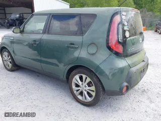 2014 Kia Soul + with VIN KNDJP3A53E7019233, listed as a IAAI auction lot 42038590 with 132,248 mi miles. Bid and sale history available at carsss.com. Image 3.