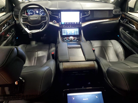 2022 Jeep Grand Wagoneer Series I with VIN 1C4SJVEJ2NS180968, listed as a Copart auction lot 61053895 with 14,741 mi miles and Salvage title. Bid and sale history available at DreamBid. Image 8.