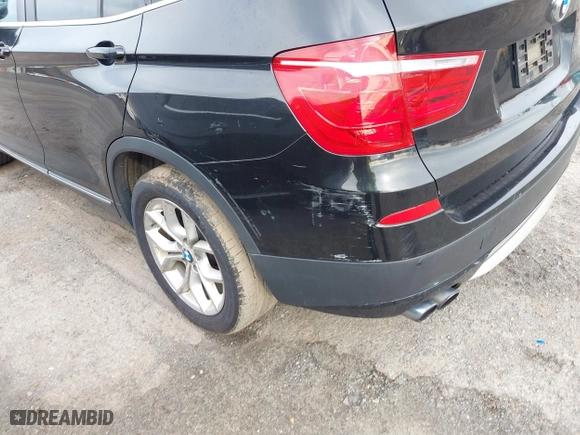 2013 BMW X3 xDrive28i with VIN 5UXWX9C54D0D01315, listed as a IAAI auction lot 42029866 with 137,482 mi miles. Bid and sale history available at carsss.com. Image 14.
