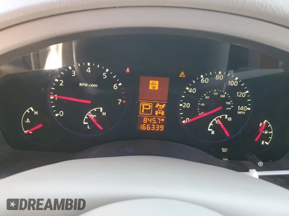 2008 Infiniti QX56 with VIN 5N3AA08C48N908968, listed as a Copart auction lot 53845735 with 166,339 mi miles and Salvage Title. Bid and sale history available at DreamBid. Image 9.