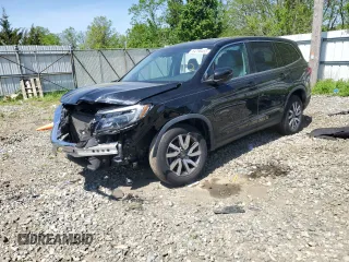 2020 Honda Pilot EX z VIN 5FNYF6H31LB056859, wystawiony jako Copart lot #54798455 z przebiegiem 51 884 mil mil oraz Szkoda całkowita • Salvage title. Historia ofert i sprzedaży dostępna na DreamBid. Obrazek 1.