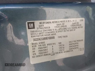 2009 Chevrolet Silverado 1500 LT with VIN 3GCEK23389G168995, listed as a IAAI auction lot 41923951 with 162,623 mi miles and . Bid and sale history available at DreamBid. Image 9.