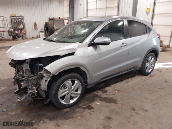 2019 Honda HR-V EX-L with VIN 3CZRU6H71KM725634, listed as a IAAI auction lot 41093552 with 42,239 mi miles. Bid and sale history available at carsss.com. Image 17.