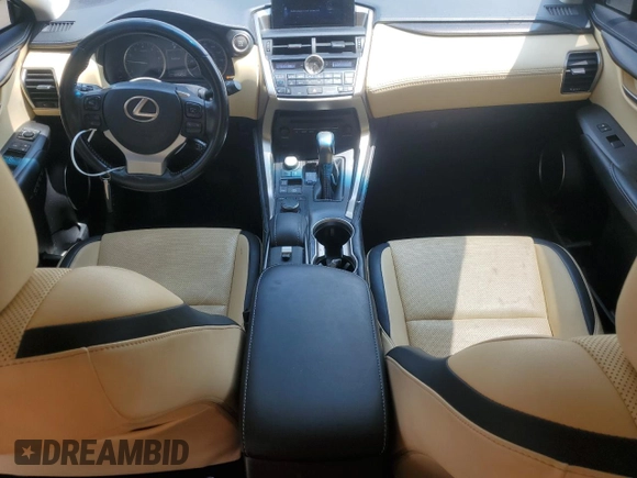 2017 Lexus NX 200t with VIN JTJYARBZ7H2078501, listed as a Copart auction lot 59985045 with 107,642 mi miles and Salvage title. Bid and sale history available at DreamBid. Image 8.