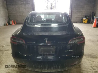 2023 Tesla Model 3 Long Range with VIN 5YJ3E1EB8PF392705, listed as a Copart auction lot 47595985 with 15,361 mi miles and Salvage Title. Bid and sale history available at DreamBid. Image 6.
