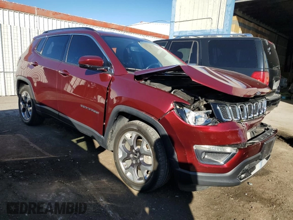 2021 Jeep Compass Limited with VIN 3C4NJCCB9MT573652, listed as a Copart auction lot 46541385 with 75,413 mi miles and Salvage Title. Bid and sale history available at carsss.com. Image 4.