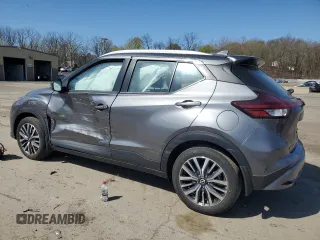 2022 Nissan Kicks SV with VIN 3N1CP5CV2NL485672, listed as a Copart auction lot 53730555 with 30,347 mi miles and Salvage Title. Bid and sale history available at DreamBid. Image 2.