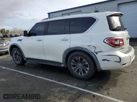 2018 Nissan Armada Platinum with VIN JN8AY2NF5J9332619, listed as a Copart auction lot 86775504 with 93,510 mi miles and Salvage Title. Bid and sale history available at carsss.com. Image 2.