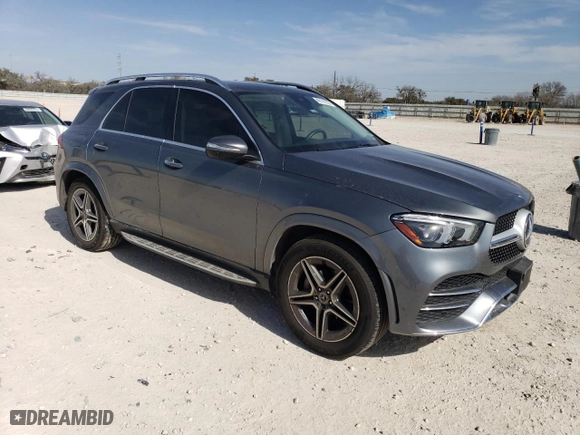 2022 Mercedes-Benz GLE with VIN 4JGFB4KB5NA601914, listed as a Copart auction lot 49121935 with 35,062 mi miles and Salvage Title. Bid and sale history available at carsss.com. Image 4.