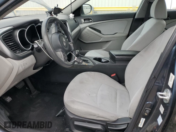 2015 Kia Optima LX with VIN KNAGM4A70F5562835, listed as a Copart auction lot 55532665 with 159,110 mi miles and Clean Title. Bid and sale history available at DreamBid. Image 7.