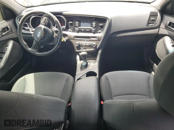 2015 Kia Optima LX with VIN KNAGM4A70F5605196, listed as a Copart auction lot 56984125 with 150,500 mi miles and Clean Title. Bid and sale history available at DreamBid. Image 8.