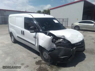 2020 Ram ProMaster City Cargo Van Tradesman with VIN ZFBHRFAB4L6R97116, listed as a IAAI auction lot 36772428 with 3,386 mi miles. Bid and sale history available at carsss.com. Image 1.