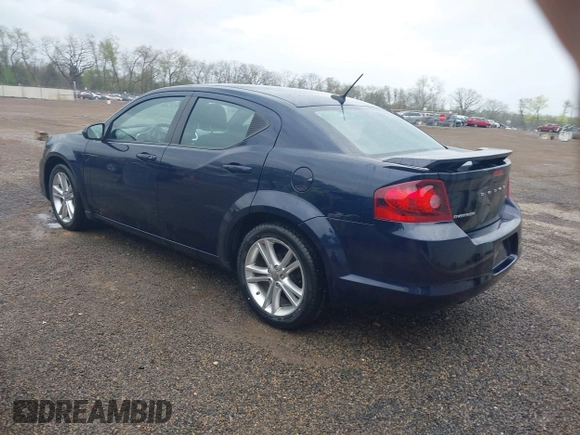 2013 Dodge Avenger SXT with VIN 1C3CDZCG7DN582562, listed as a IAAI auction lot 42084933 with 48,537 mi miles and . Bid and sale history available at carsss.com. Image 3.