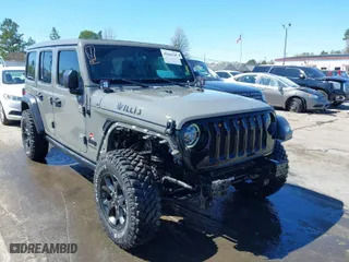 2022 Jeep Wrangler Unlimited Sport S with VIN 1C4HJXDG1NW200793, listed as a IAAI auction lot 41810817 with 35,212 mi miles. Bid and sale history available at carsss.com. Image 1.