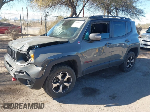 2021 Jeep Renegade Trailhawk z VIN ZACNJDC19MPN25411, wystawiony jako IAAI lot #41398000 z przebiegiem 45 678 mil mil oraz . Historia ofert i sprzedaży dostępna na DreamBid. Obrazek 17.