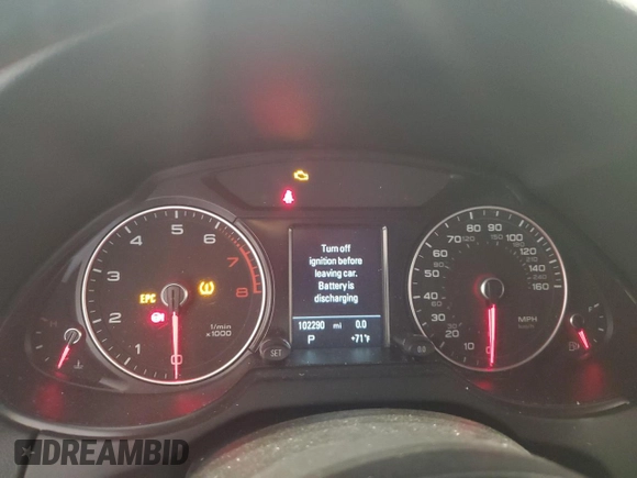 2015 Audi Q5 Premium Plus with VIN WA1LFAFP7FA032169, listed as a Copart auction lot 66297953 with 102,290 mi miles and Non Repairable. Bid and sale history available at carsss.com. Image 9.