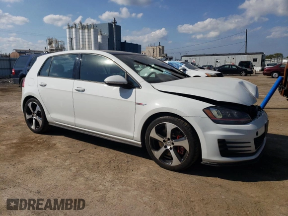 2016 Volkswagen Golf GTI S w/Performance Pkg with VIN 3VW447AU7GM069675, listed as a Copart auction lot 69179784 with 117,111 mi miles and Salvage Title. Bid and sale history available at carsss.com. Image 4.