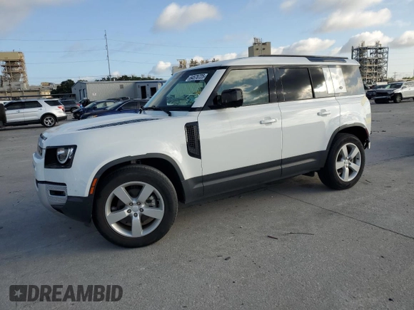 2023 Land Rover Defender S with VIN SALEJ7EXXP2124527, listed as a Copart auction lot 64578725 with 33,816 mi miles and Salvage title. Bid and sale history available at DreamBid. Image 1.