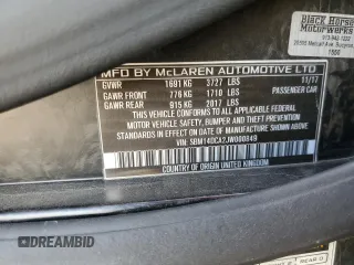 2018 McLaren 720S z VIN SBM14DCA2JW000849, wystawiony jako Copart lot #71075974 z przebiegiem Nie podano mil oraz Szkody całkowita. Historia ofert i sprzedaży dostępna na DreamBid. Obrazek 14.