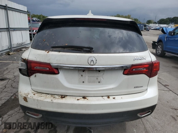 2014 Acura MDX Technology with VIN 5FRYD4H45EB033296, listed as a Copart auction lot 69706004 with 110,288 mi miles and Salvage title. Bid and sale history available at DreamBid. Image 6.